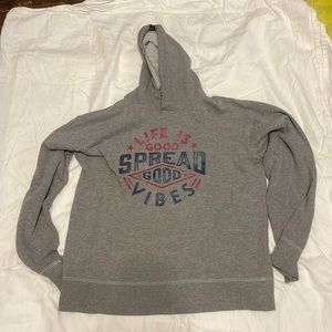 Life Is Good Spread Good Vibes Hooded Sweatshirt- M